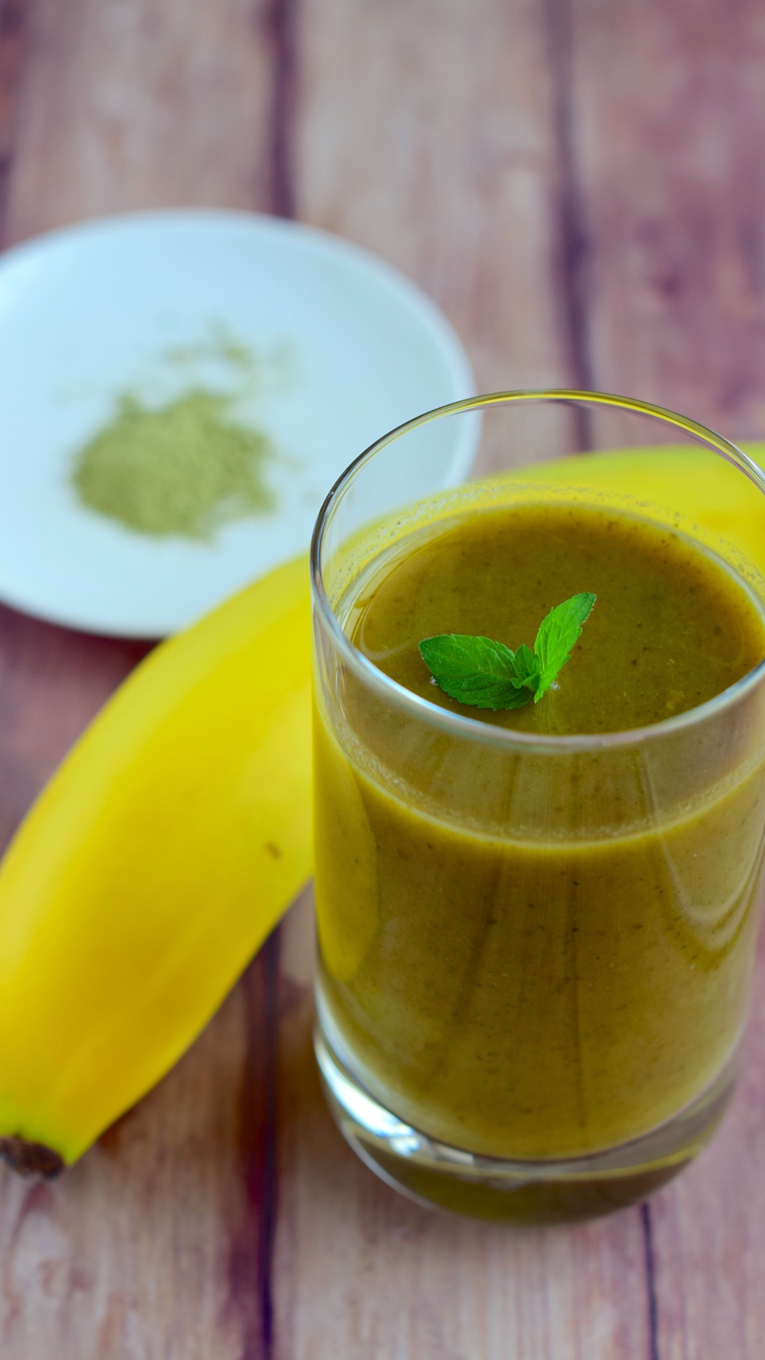 Smoothie au matcha et à la banane 🍌