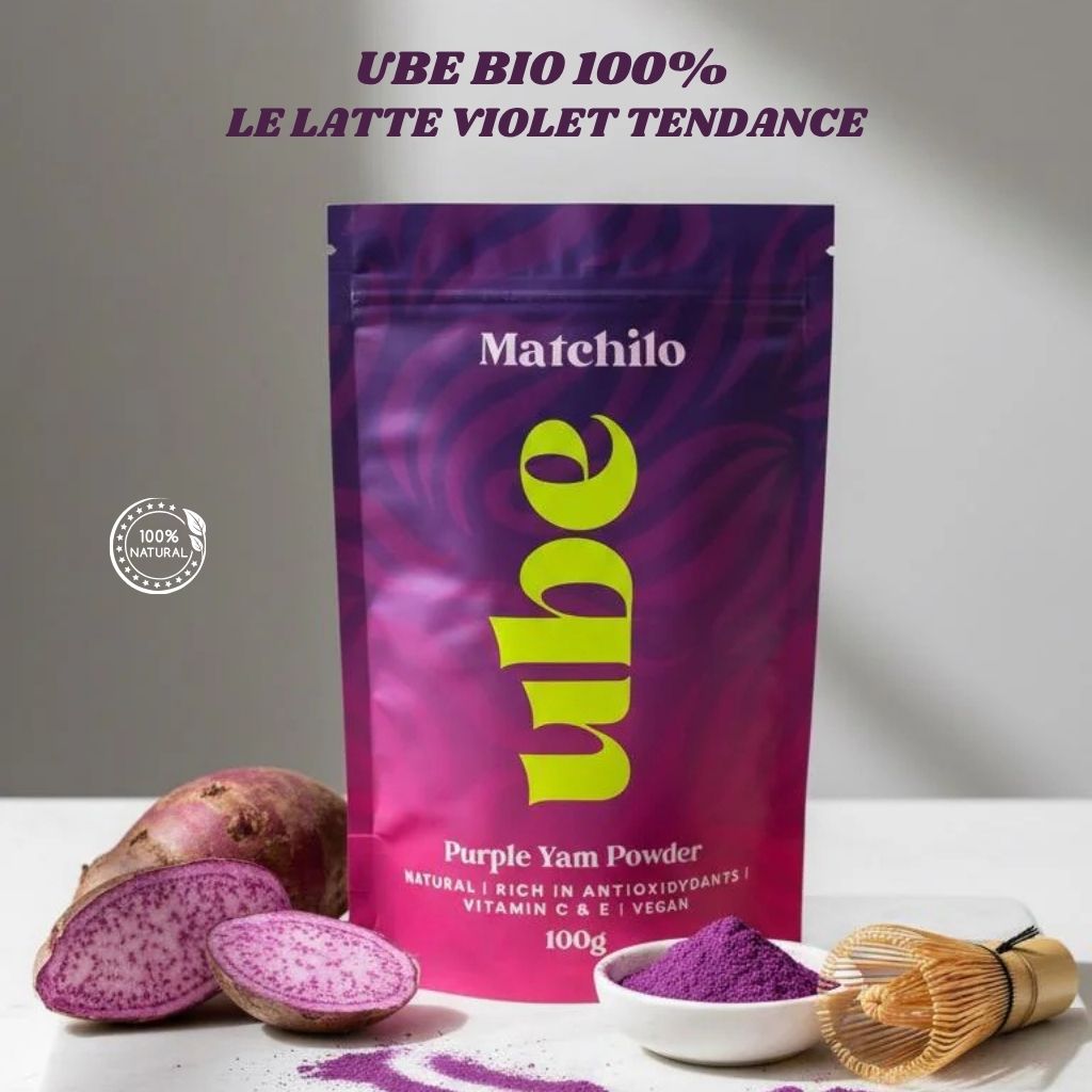 UBE – Poudre de Boisson Premium à l’Igname Violet