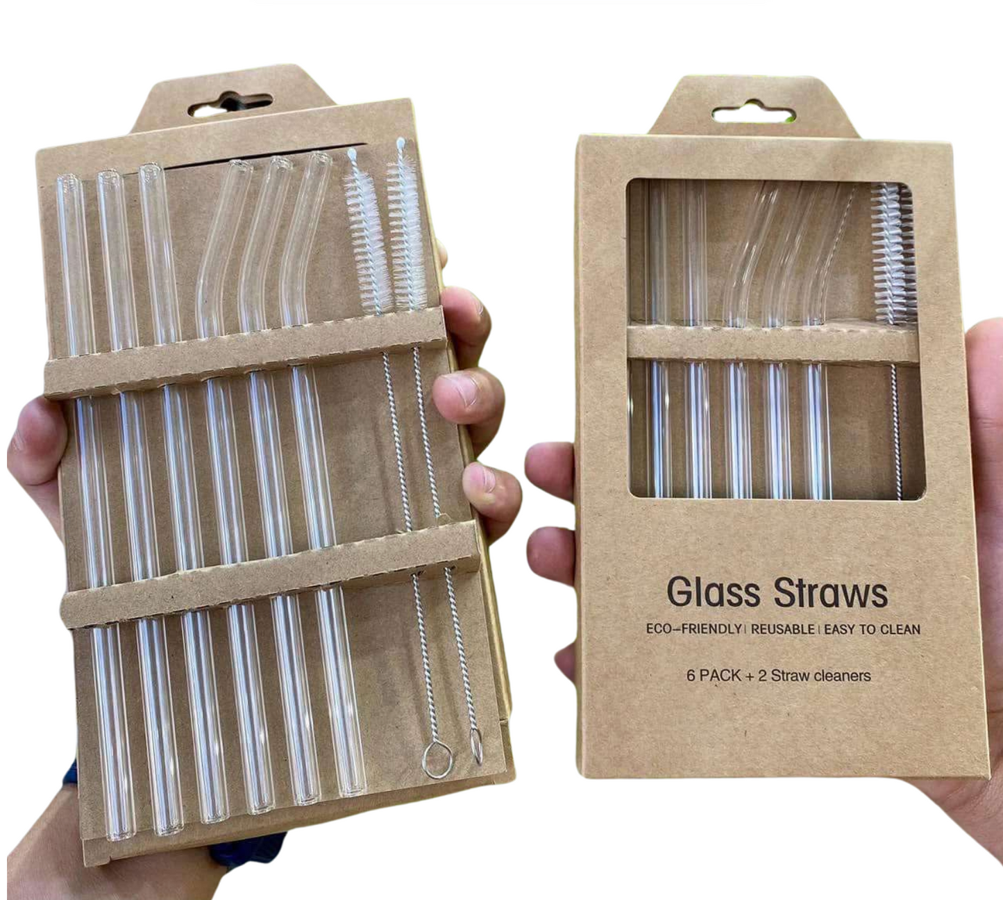 Pack 6 Pailles Réutilisables + Brosse