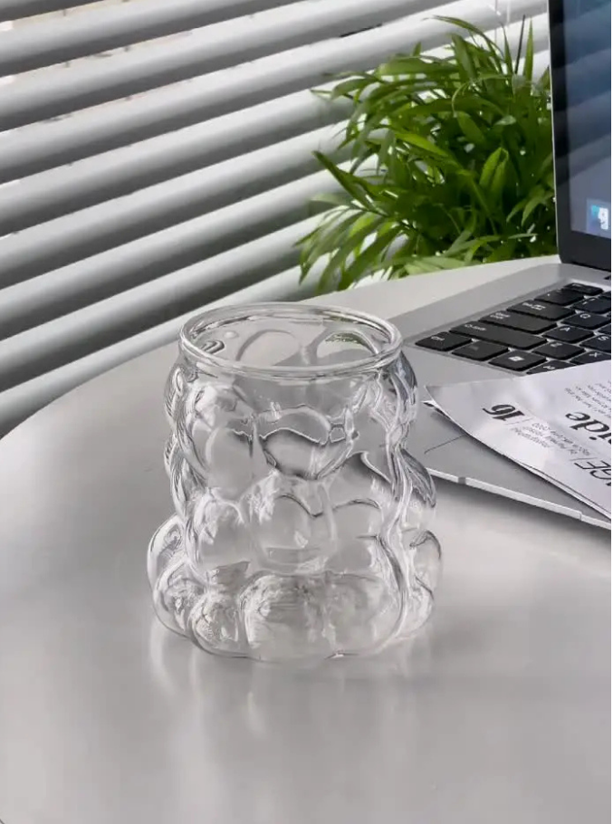 Verre Matcha Premium – Design Bulles 3D